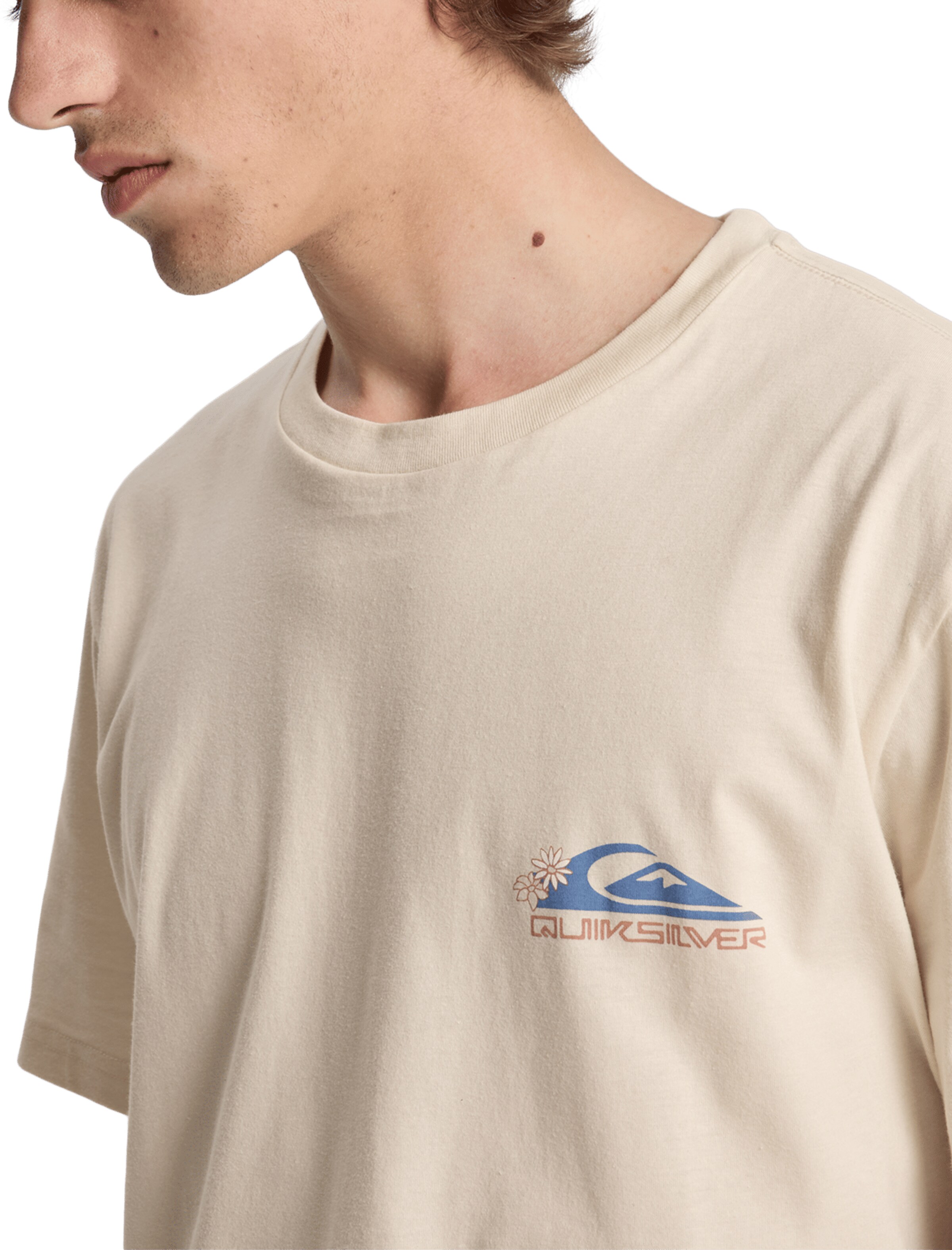 QUIKSILVER T-Shirt in Beige