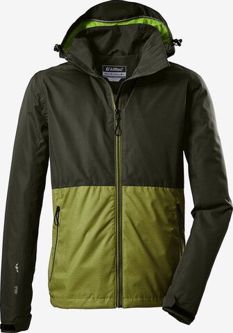 KILLTEC Outdoor jacket 'Trin' in Green: front