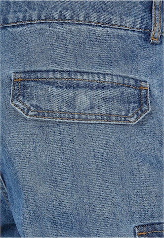 Effilé Jeans cargo Urban Classics en bleu