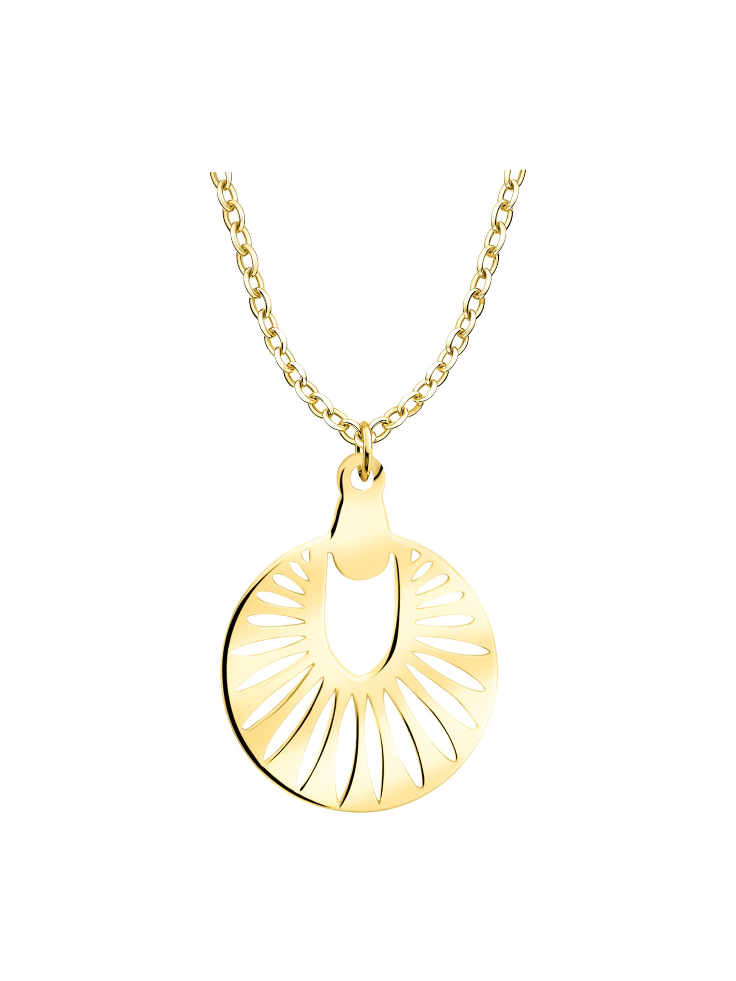 Sofia Milani Kette 'Sun Flower Circle'‌‌‌‌‌‌‌ in Gold: Vorderseite