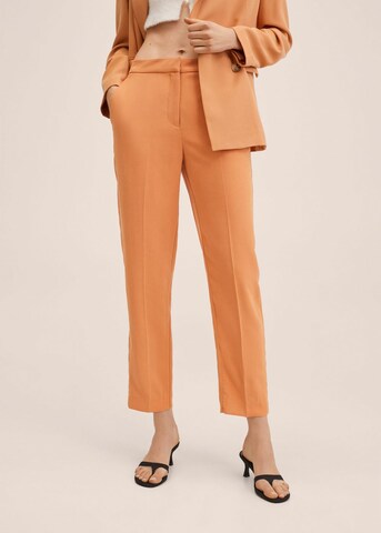 MANGO Normální Kalhoty s puky 'Tempo' – oranžová: přední strana