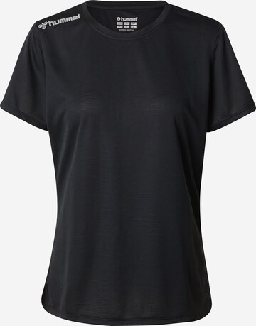 T-shirt fonctionnel Hummel en noir : devant