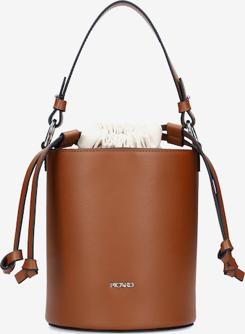 Picard Beuteltasche ' Alma ' in Braun: Vorderseite