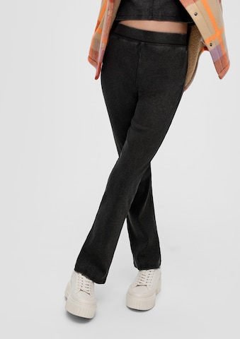 évasé Leggings s.Oliver en noir : devant
