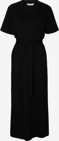 Rochie de vară de la SELECTED FEMME pe negru: față