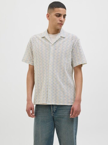 JACK & JONES Классический крой Рубашка 'JORSummer Luke' в Синий: спереди