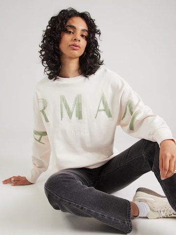 ARMANI EXCHANGE Свитшот в Белый: спереди