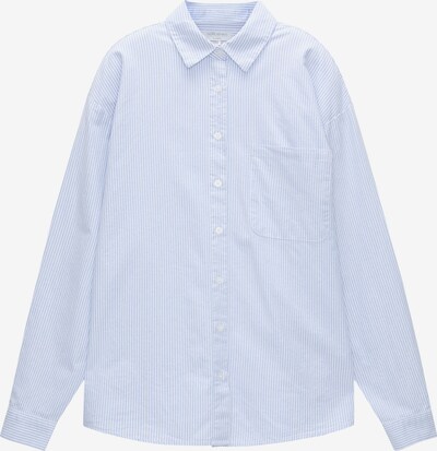 Pull&Bear Bluse i lyseblå / hvid, Produktvisning