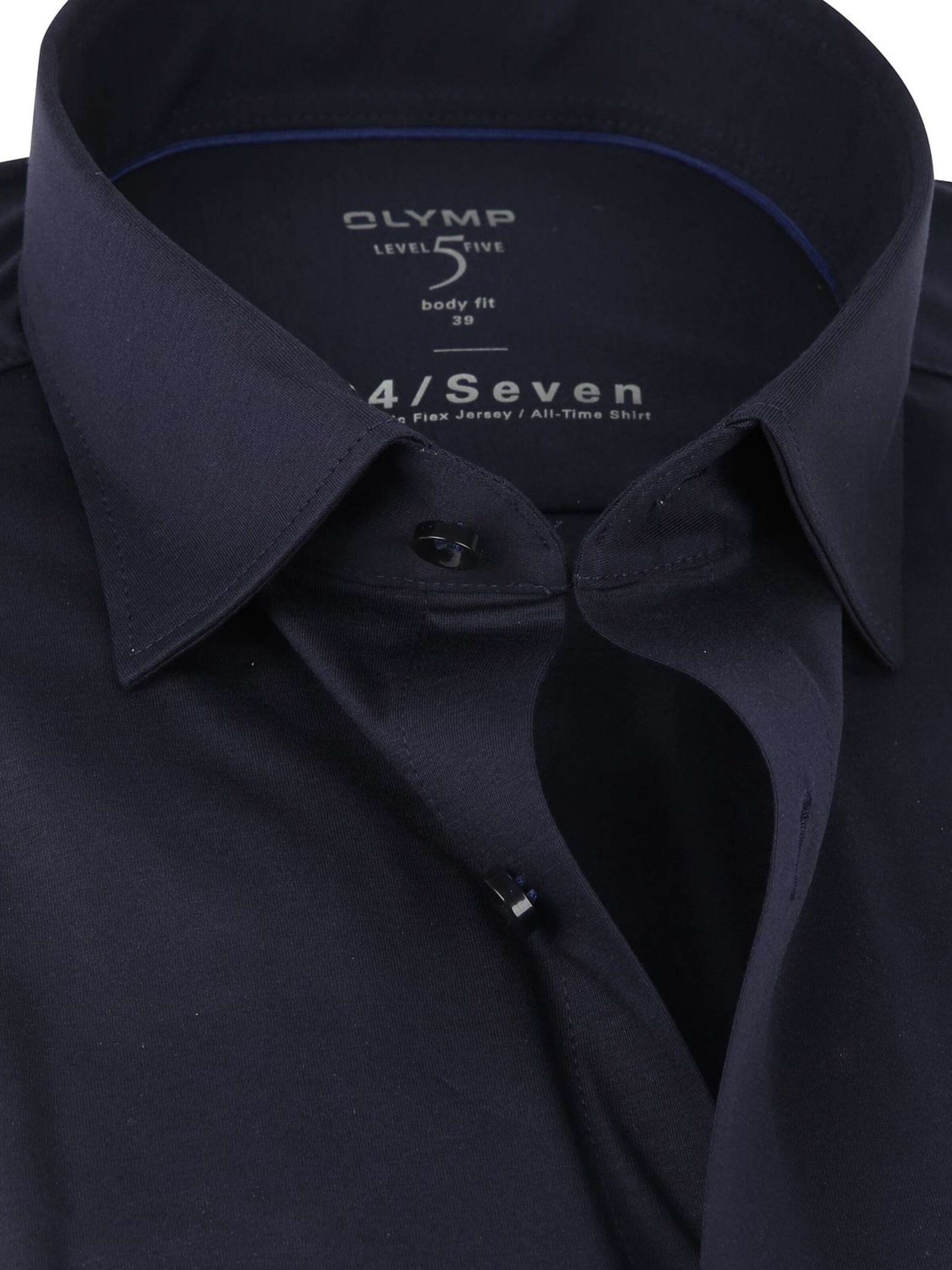 OLYMP Slim fit Overhemd 'Level 5 24/Seven' in Blauw