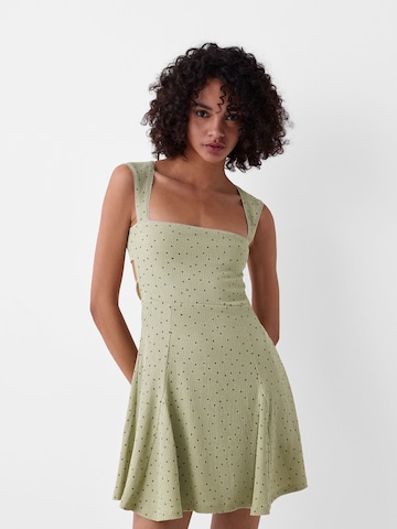 Bershka Dress in Beige: front