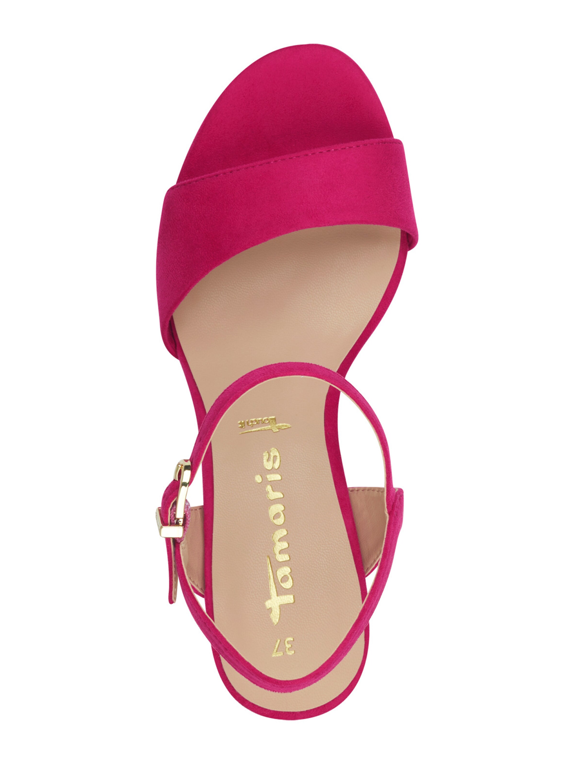 Tamaris Sandali s paščki | roza barva