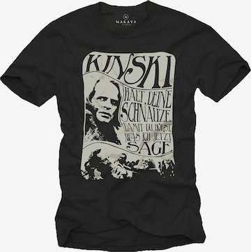 MAKAYA Shirt 'Schnauze' in Black: front