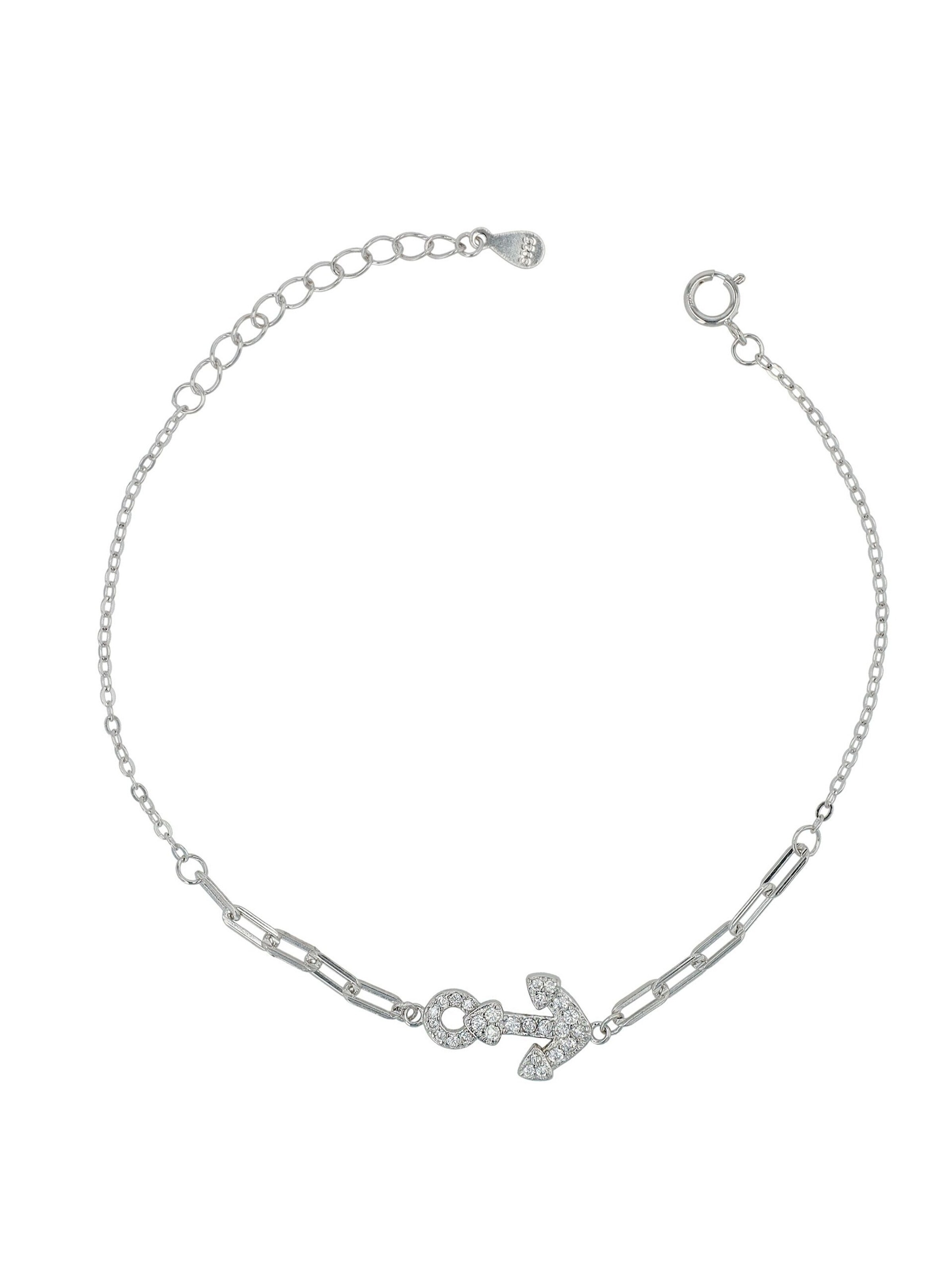 Akzent Bracelet 'Pax, 925 Sterlingsilber, hautverträglich' in Silver