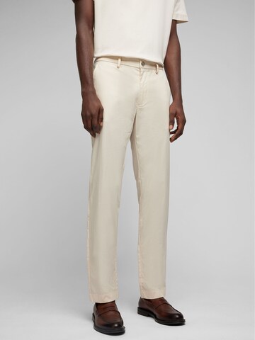 HECHTER PARIS Regular Chino trousers in Beige: front