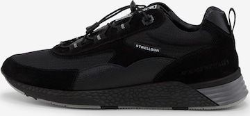 STRELLSON - Sapatilhas baixas 'Kilburn' em preto: frente