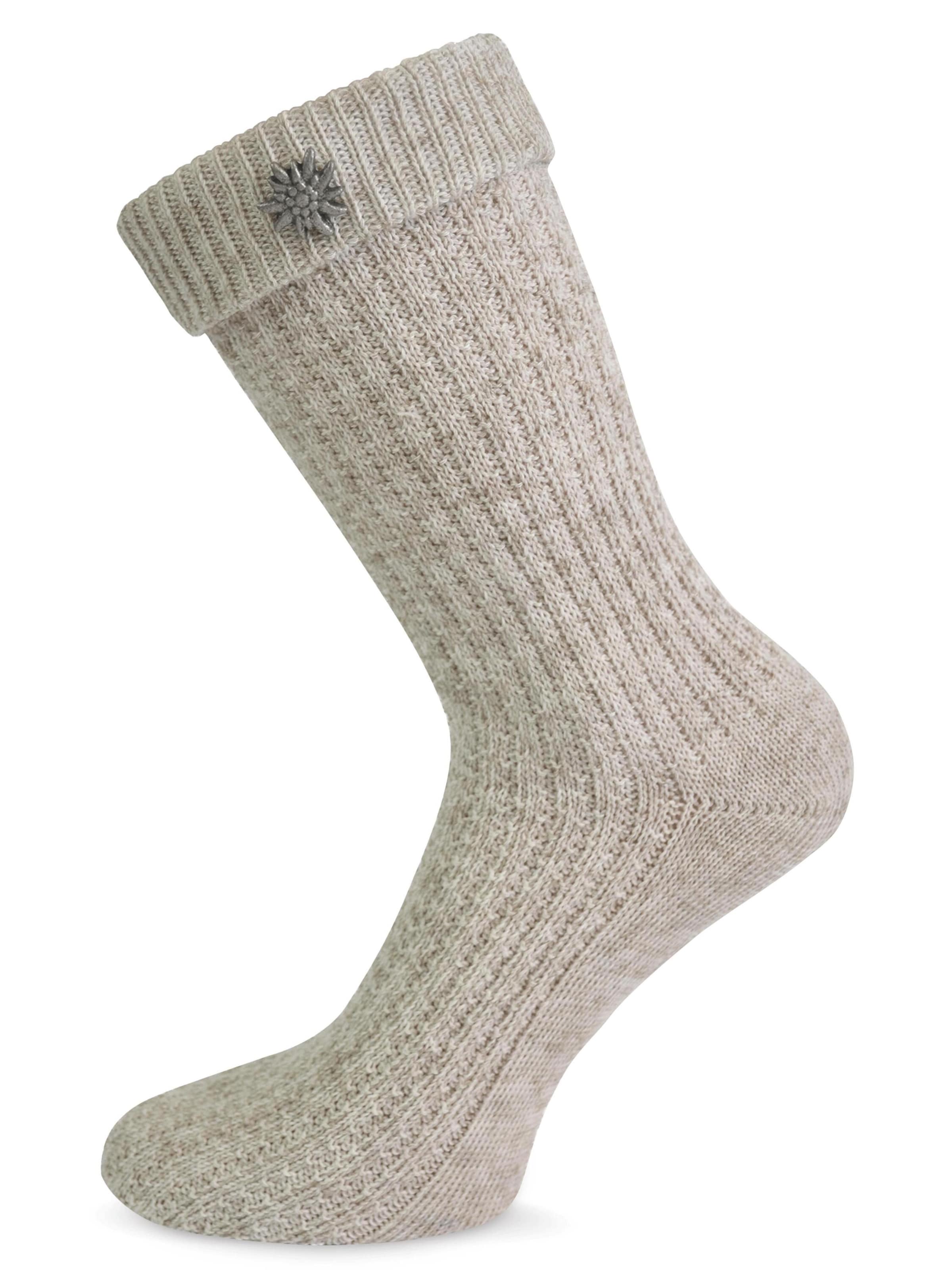 normani - Calcetines tradicionales en beige: frente