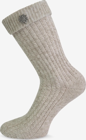 normani - Calcetines tradicionales en beige: frente