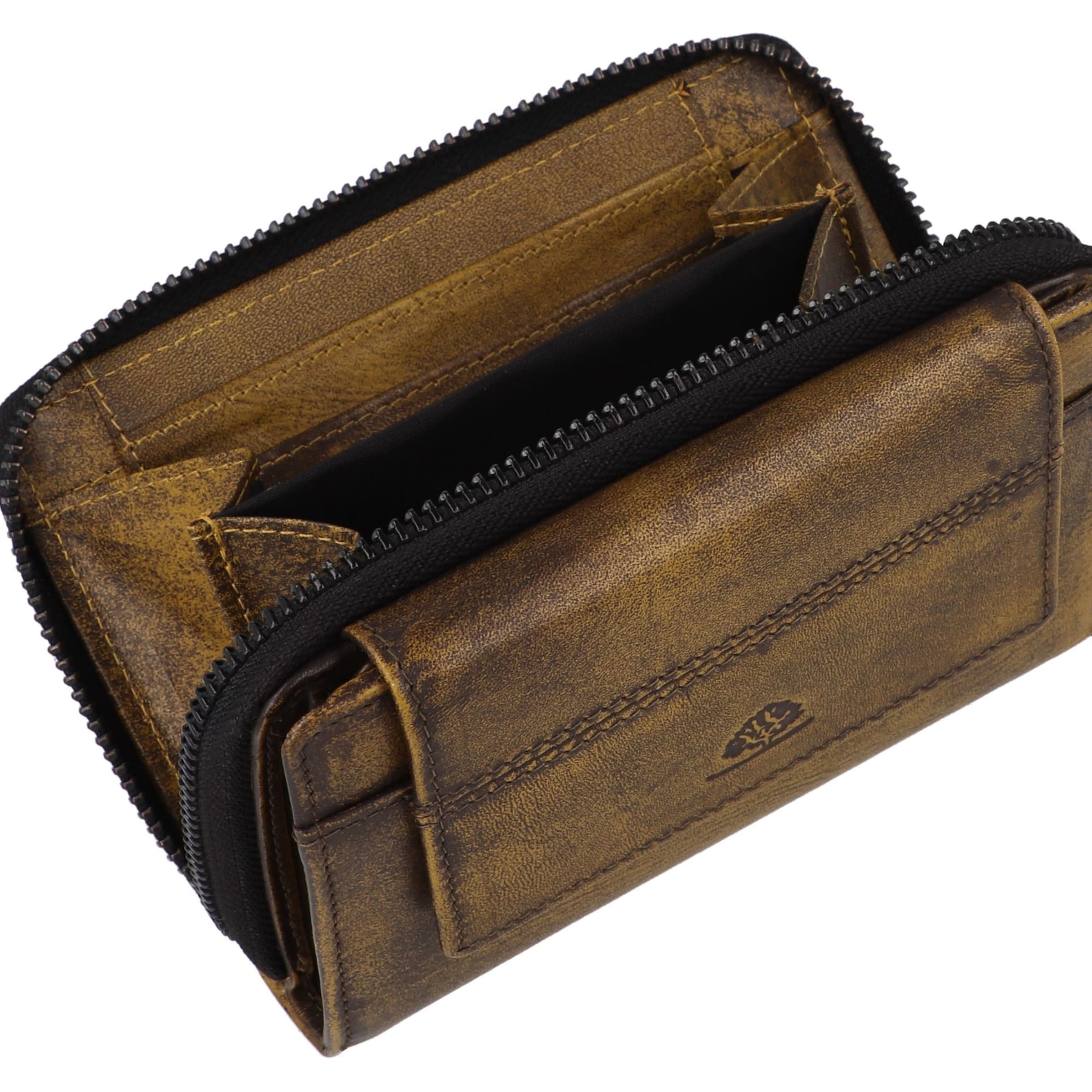 GREENBURRY Wallet 'Distressed' in Yellow