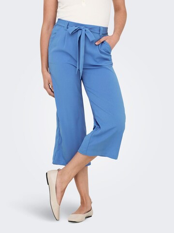 ONLY Wide leg Pleat-front trousers 'ONLNOVA' in Blue: front