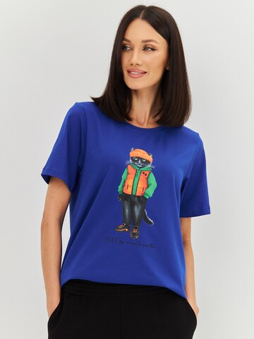Cat e Lolette Shirt 'Hoodie Cat' in Blue