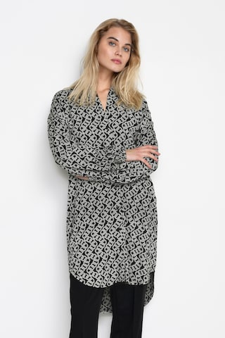 Kaffe Shirt Dress 'Lena' in Black: front