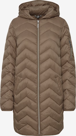 Fransa Winter Coat in Brown: front