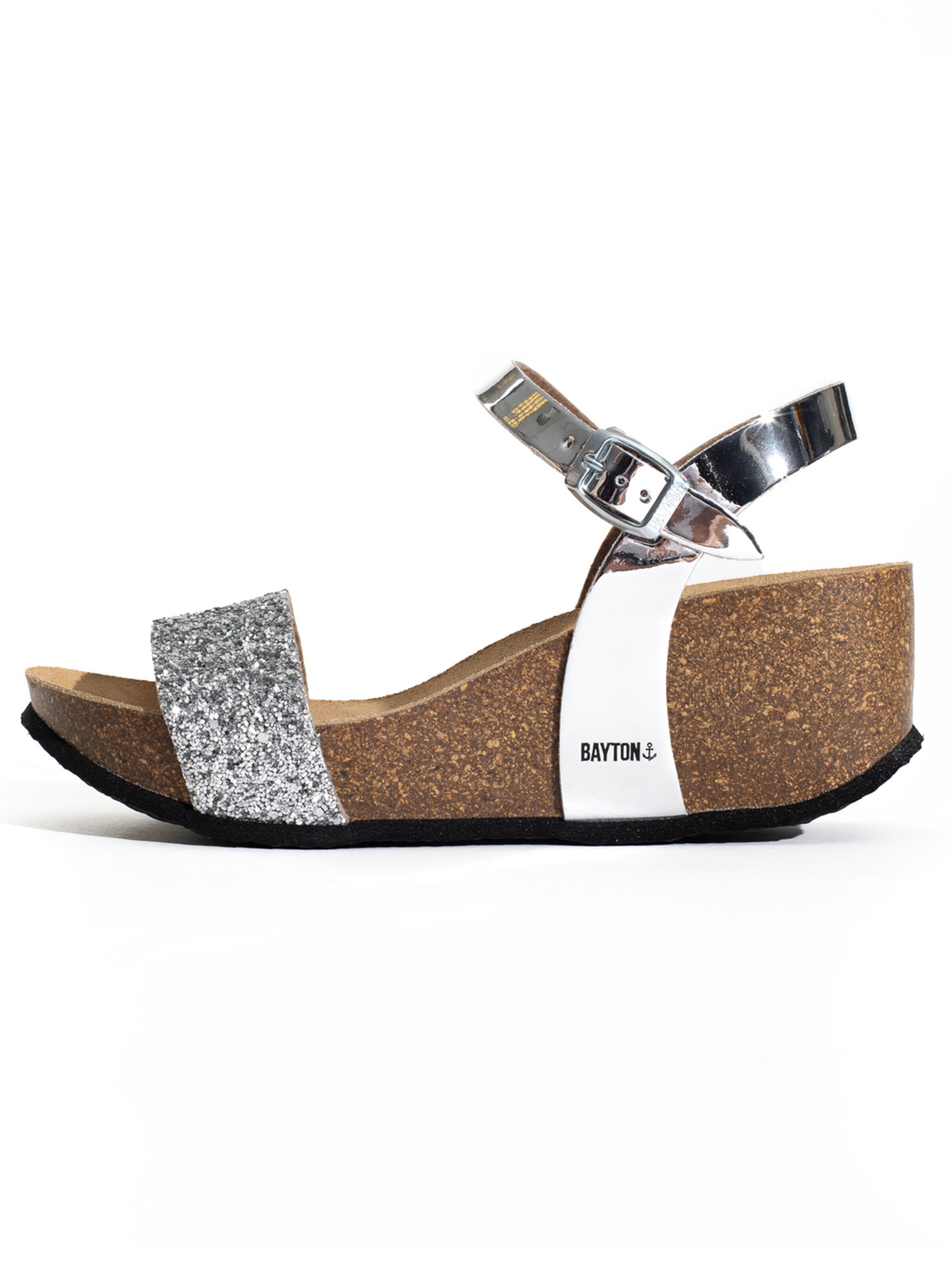 Bayton Szandálok 'Hyas' - ezüst: elől