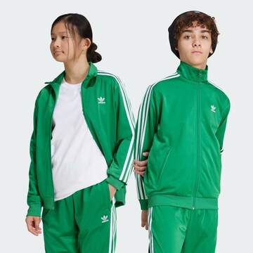 ADIDAS ORIGINALS Sweatjacke 'Adicolor Firebird' in Grün: Vorderseite
