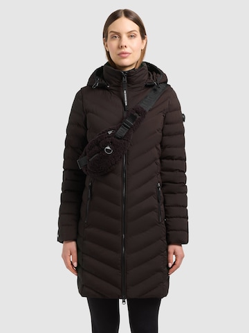 khujo Télikabátok 'Brigett With Bag' - barna: elől