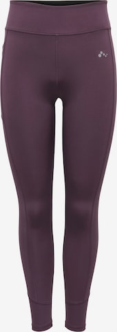 Skinny Pantaloni sportivi 'ONPMila-2' di ONLY PLAY in lilla: frontale