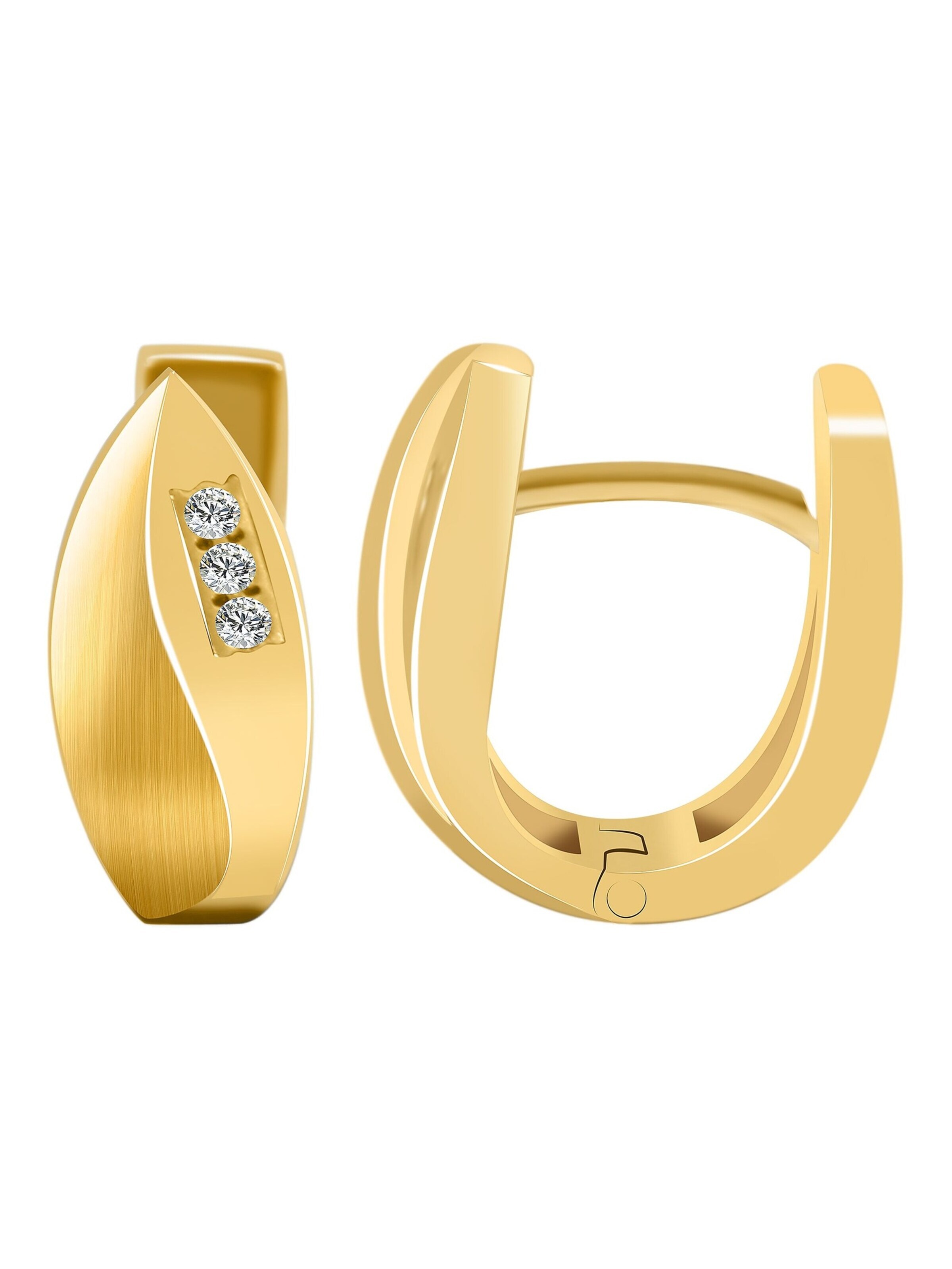 Akzent Earrings '"Edisa" aus 925 Sterlingsilber, rhodiniert, langlebig' in Gold