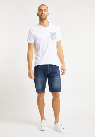 T-Shirt 'GOMEZ' BRUNO BANANI en blanc