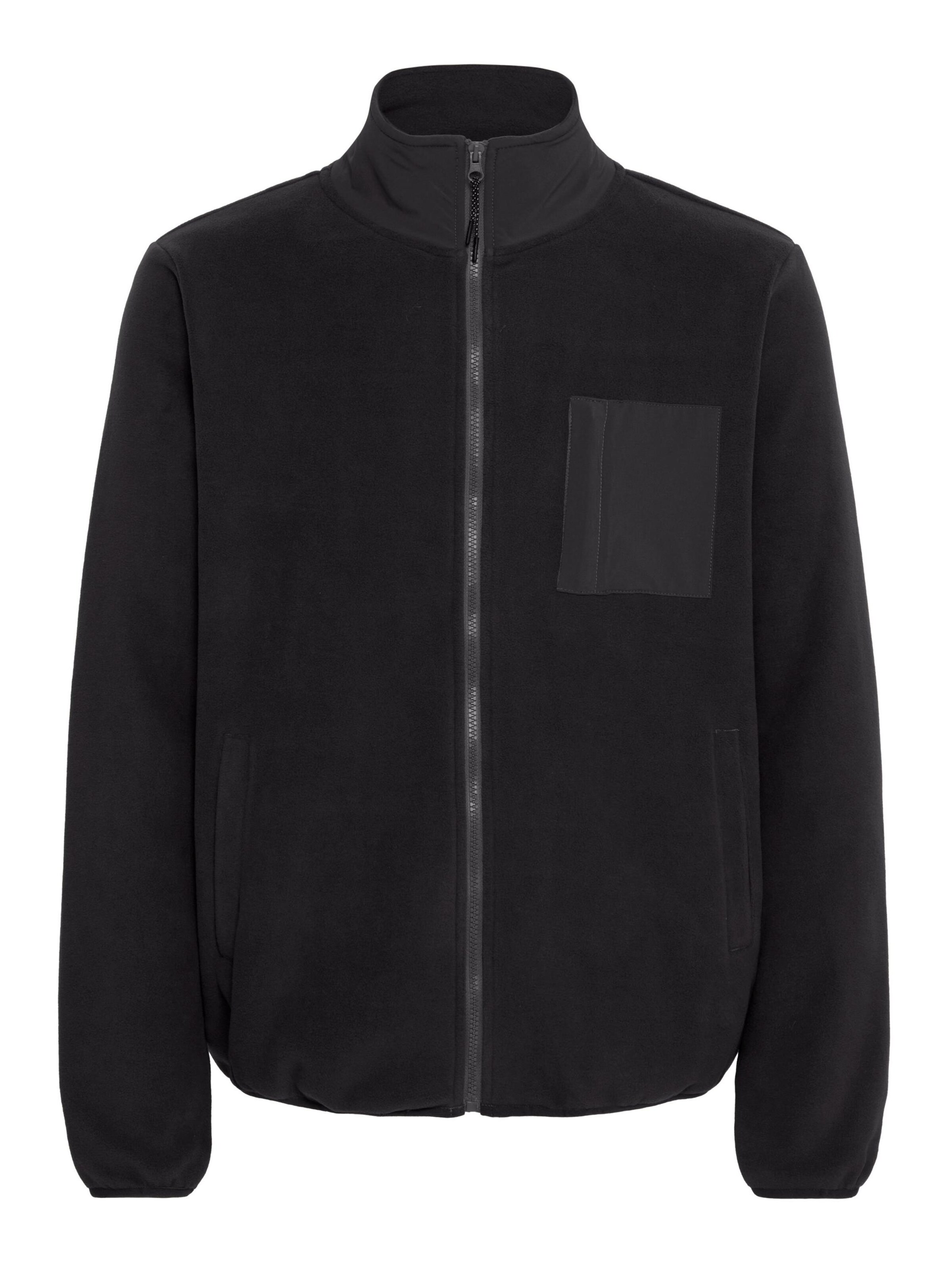 Veste en polaire 'Brooks' BLEND en noir : devant