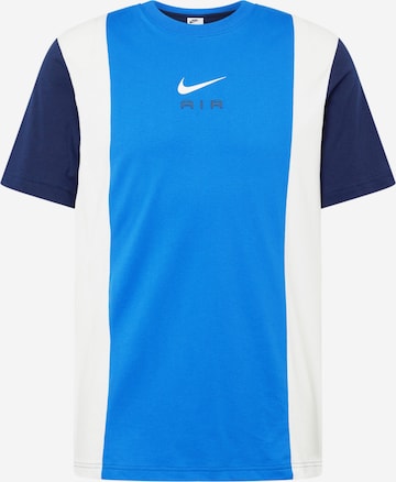 T-Shirt 'AIR' Nike Sportswear en bleu : devant