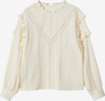 MANGO Blouse 'Cover' in Beige: voorkant