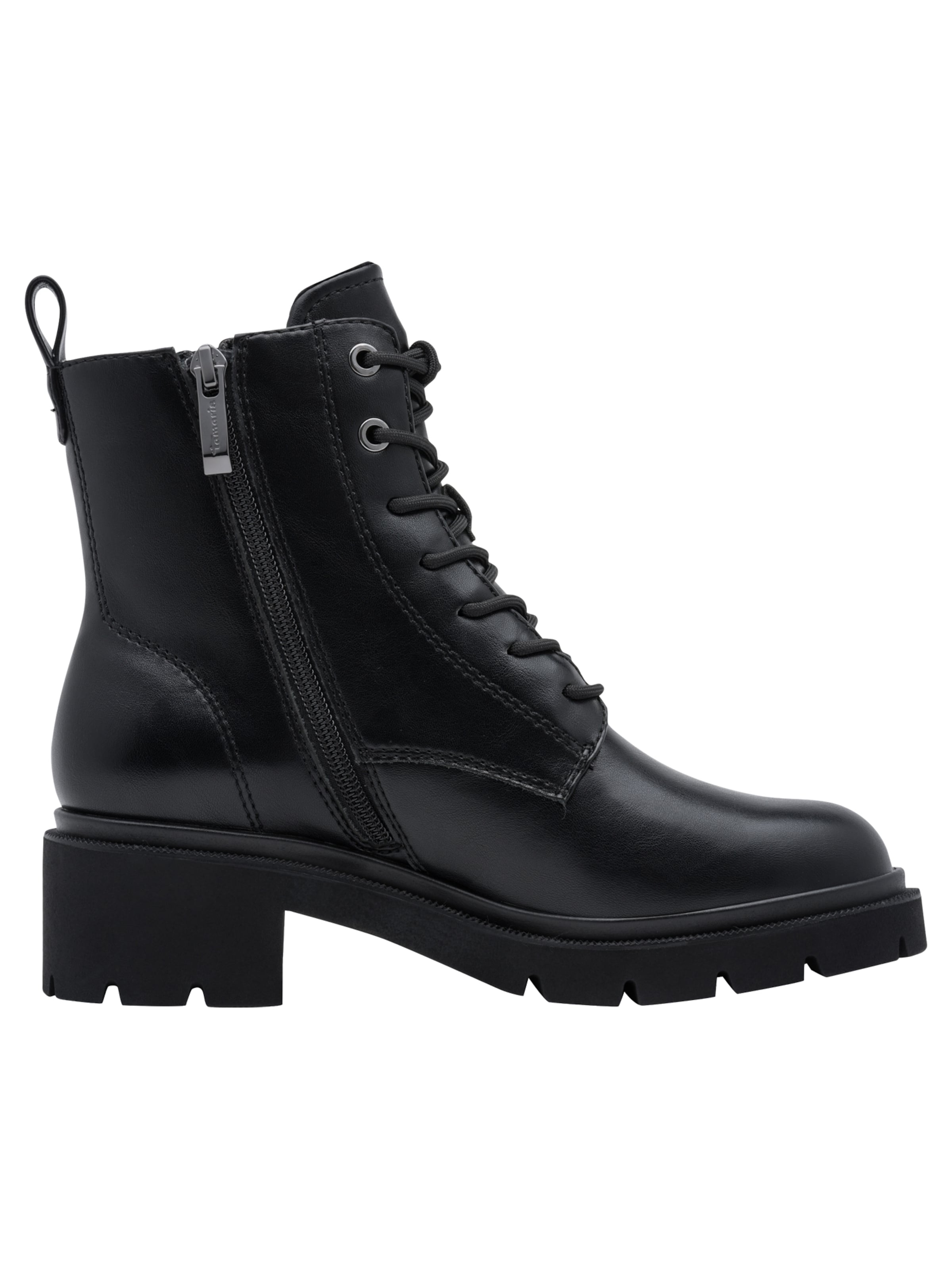 Stivaletto stringato di Tamaris in nero