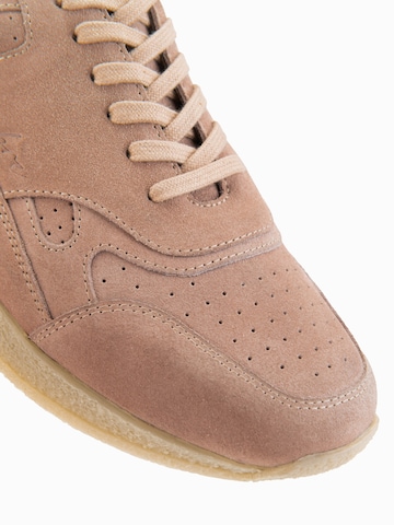 Ombre Platform trainers in Beige