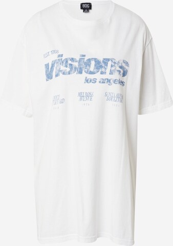 T-shirt 'VISIONS' BDG Urban Outfitters en blanc : devant