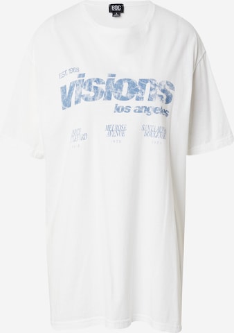 BDG Urban Outfitters Тениска 'VISIONS' в бяло: отпред