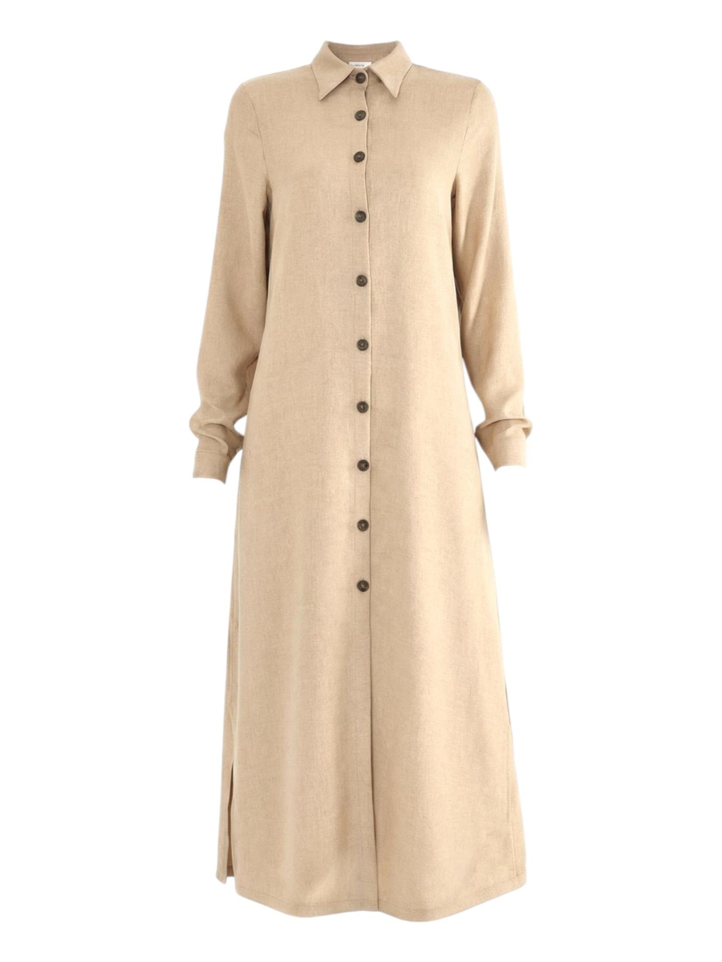 Tunica 'LeaLinen' di fashionshowcase in beige: frontale