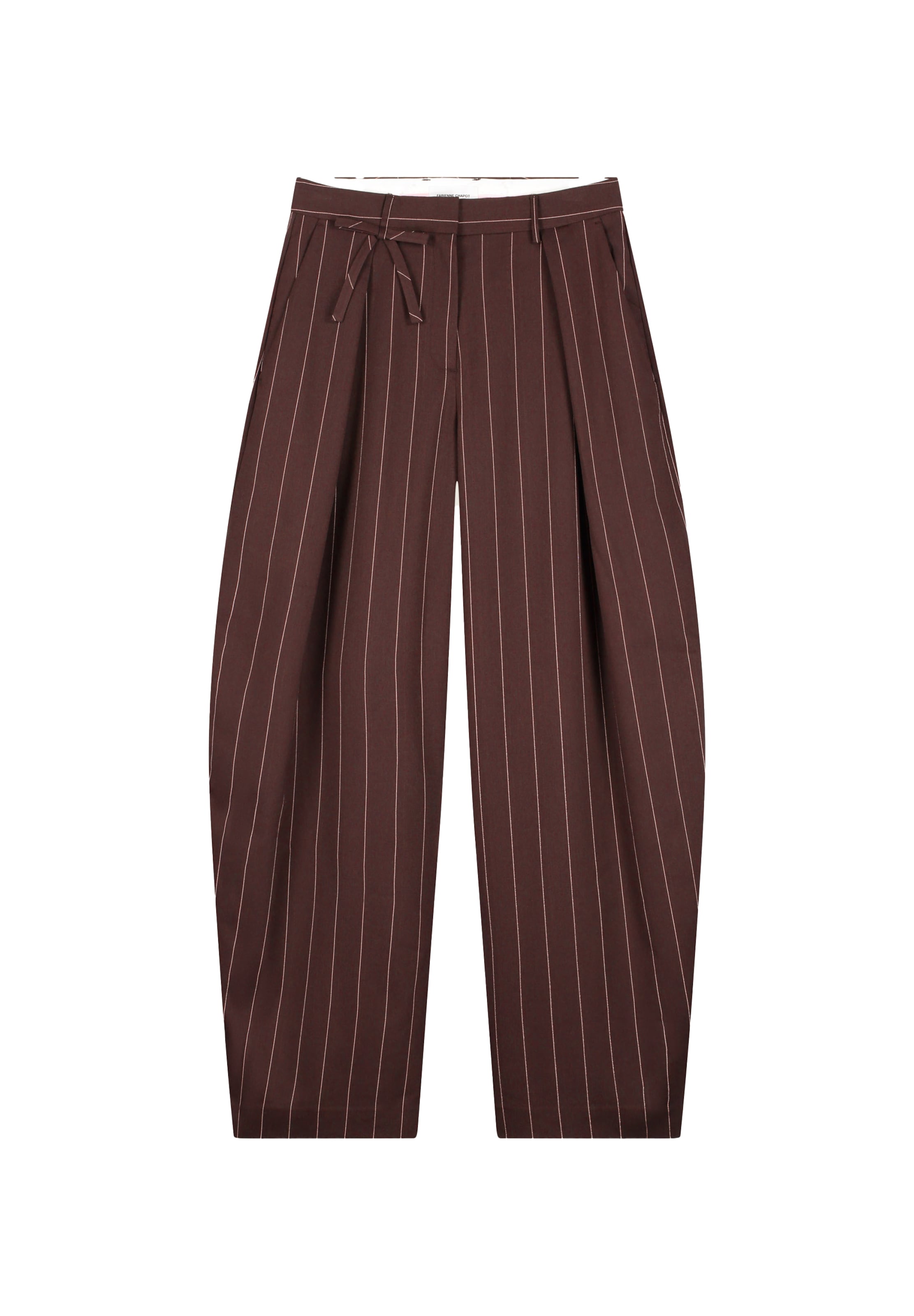 Fabienne Chapot Barrel Hose in Braun: Vorderseite