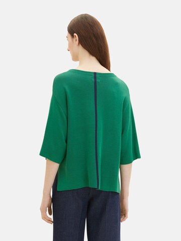 TOM TAILOR Sweater in Green