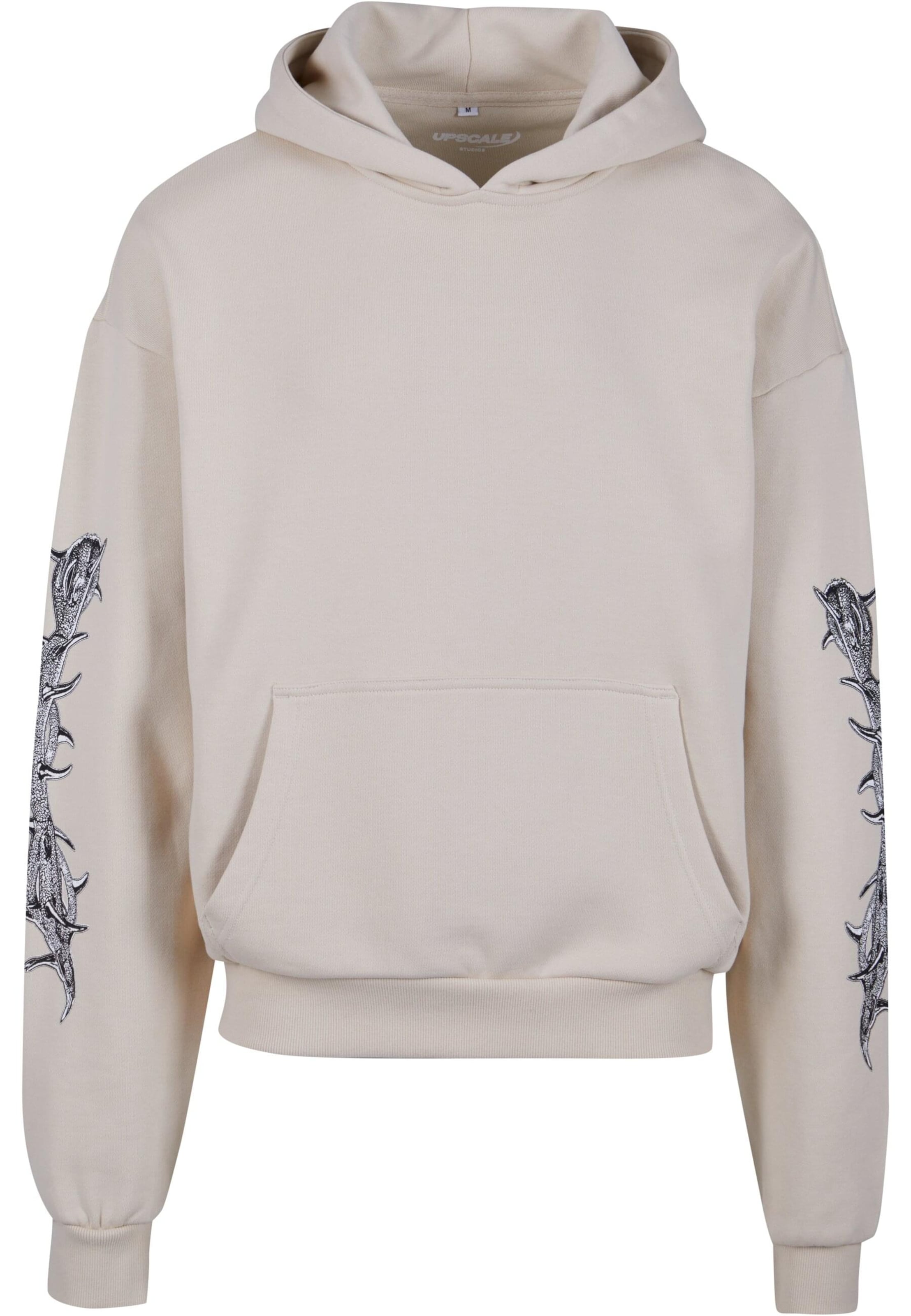 MT Upscale Dressipluus 'God Loyalty Love', värv beež: eest vaates