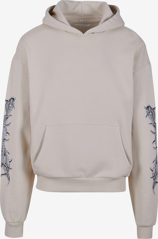 MT Upscale Sweatshirt 'God Loyalty Love' in Beige: predná strana