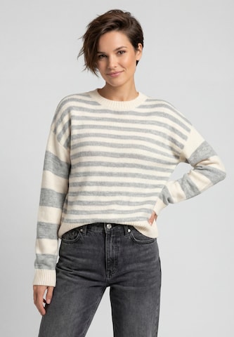 KIANNA - Jersey 'Casual Knit' en gris: frente