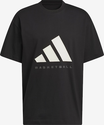 T-Shirt fonctionnel ADIDAS PERFORMANCE en noir : devant