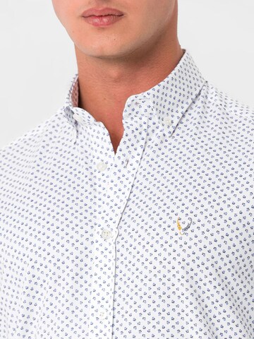 By Diess Collection Slim Fit Skjorte 'OXFORD' i hvid