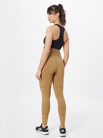 Casall Skinny Spodnie sportowe w kolorze brązowy