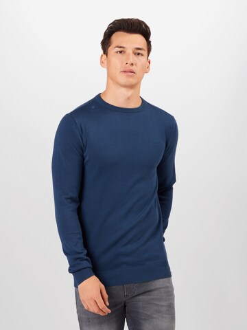 Petrol Industries Pullover 'Essential' in Blau: Vorderseite