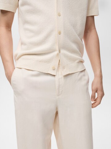 MANGO MAN Regular Trousers 'RUSTIC' in Beige